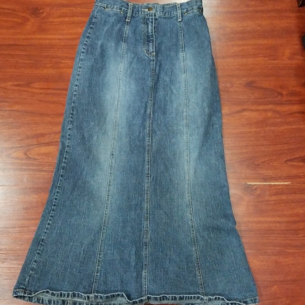 Live a little denim Jean skirt